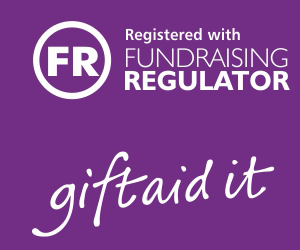 Registered with the Fundraising regulator - giftaid it