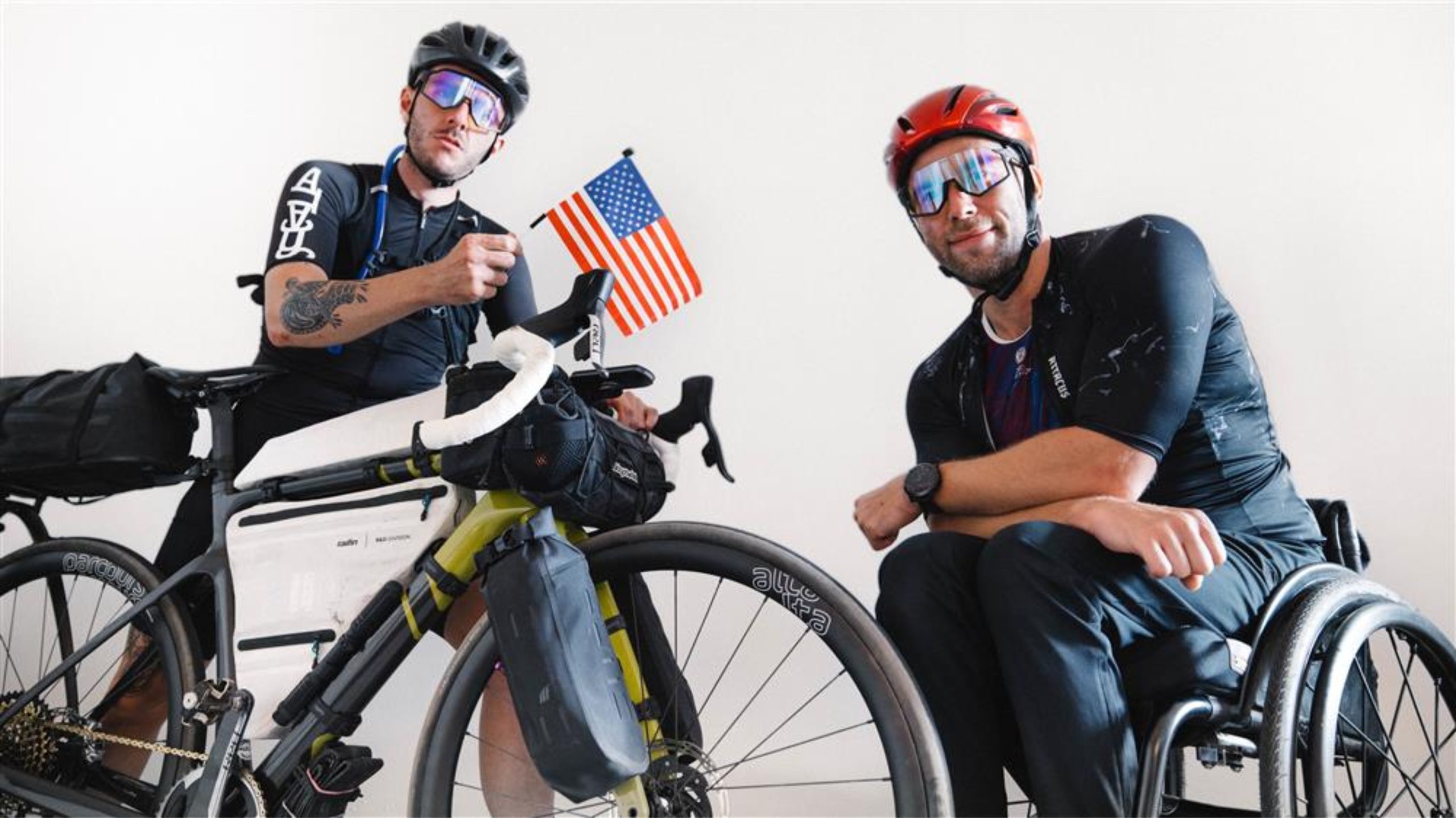 justin-levene-francis-cage-cycling-across-america-for-get-kids-going